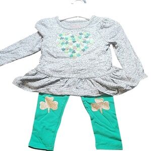 Cat & Jack Shamrock Outfit
